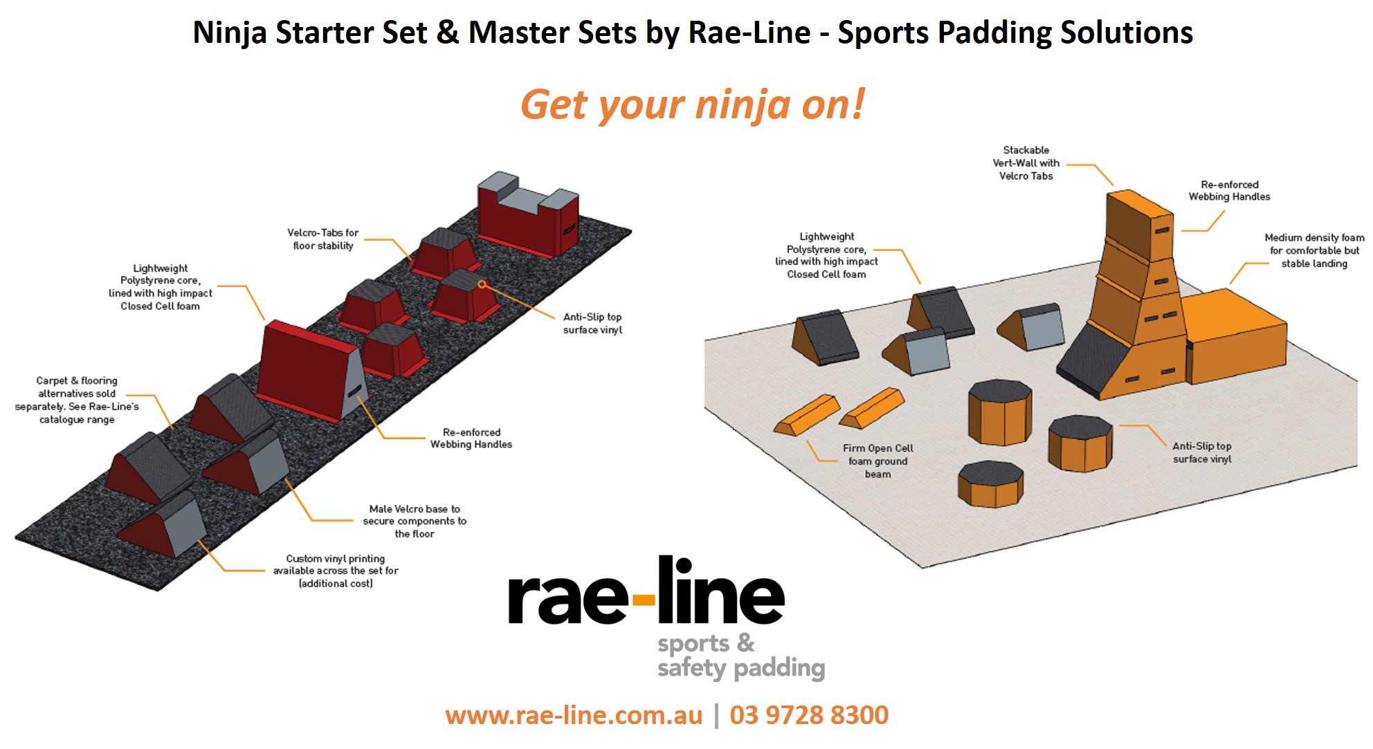 Ninja Starter Kits by Rae-Line www.rae-line.com.au